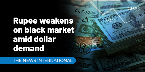 rupee weakness on black market amid dollar demand